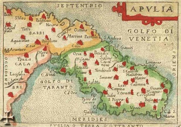 mappa puglia medio evo