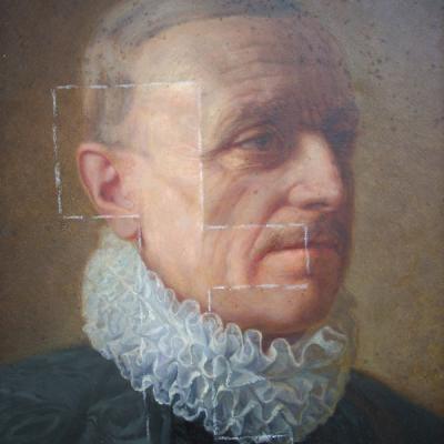 Il comandante delle Guardie Svizzere - particolare prima del restauro