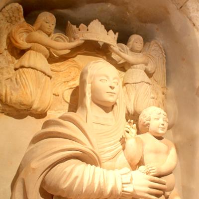 Madonna Col Bambino Con Due Angeli Grotta Di San Michele Putignano